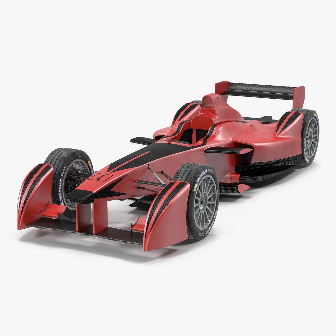 Formula E Race Car Generic 3D Model 3D model preview