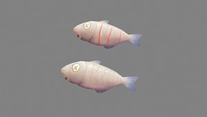 Cartoon fish Low-poly 3D model 3D