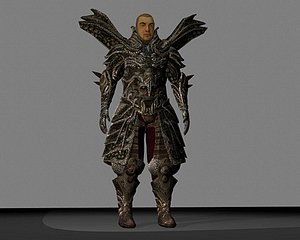 warrior male 3d model