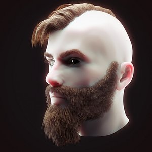 3D head hair kit 2 model