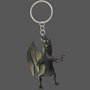 3D Dragon v3 Keychain