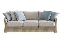 Rattan Savannah Outdoor Three Seater Sofa