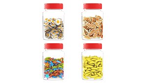 Sweets in a jar 3D model
