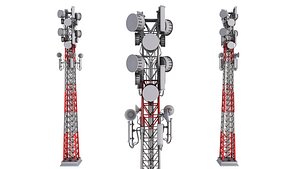 3D model Telecommunication Tower