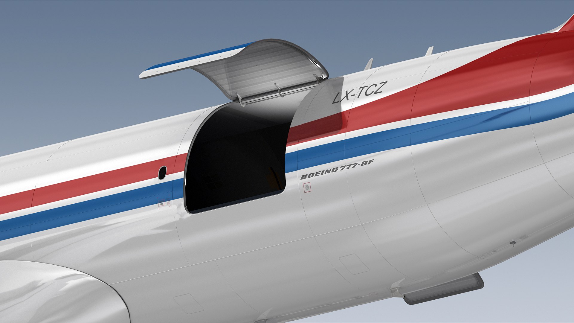 Boeing 777-8F Cargolux 3D - TurboSquid 2409365