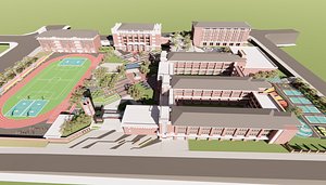 3D University School-B12 model