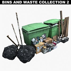 bins waste 3d 3ds