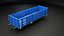 3D Electric Locomotive and Cargo railcars bundle model