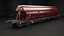 3D Electric Locomotive and Cargo railcars bundle model