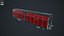 3D Electric Locomotive and Cargo railcars bundle model