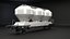 3D Electric Locomotive and Cargo railcars bundle model