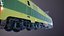 3D Electric Locomotive and Cargo railcars bundle model