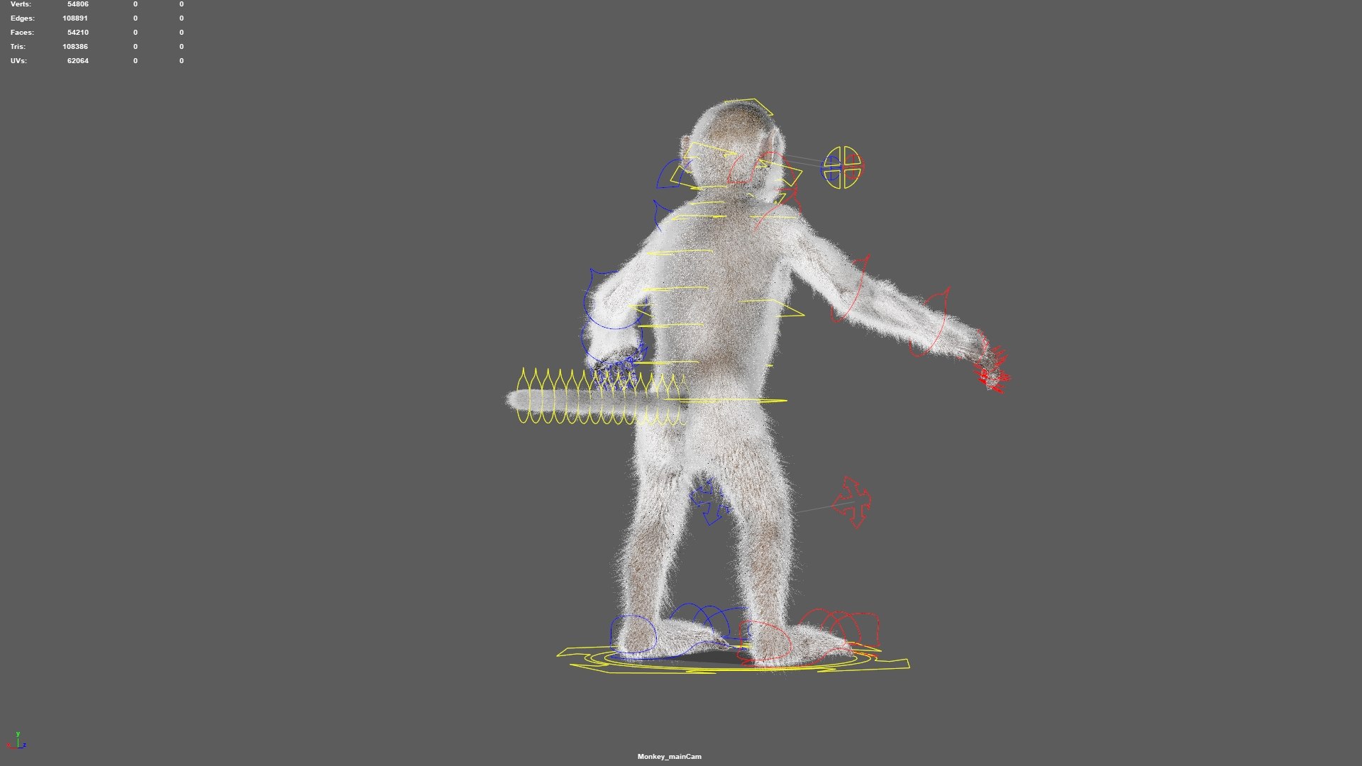 Monkey rigged model - TurboSquid 1493219
