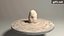 Flan bol en argile de porcelaine formé animation