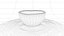 Flan bol en argile de porcelaine formé animation