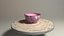 Flan bol en argile de porcelaine formé animation