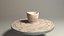Flan bol en argile de porcelaine formé animation