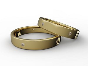 5 Star Wedding Band 4-14US Sizes