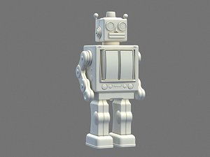 3D classic toy robot