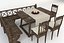 old wooden tableset table chair 3d max
