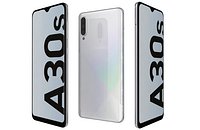 Samsung Galaxy A30s Prism Crush White Low Poly