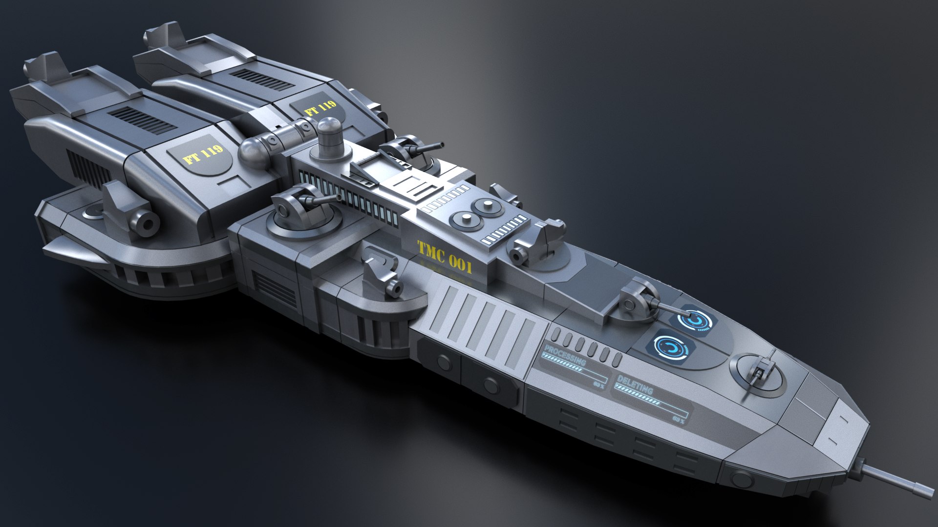 1⁄5000 1&frasl;5000 巡航艦 帝国軍 IMPERIAL CRUISER 3Dプリント 未塗装・未