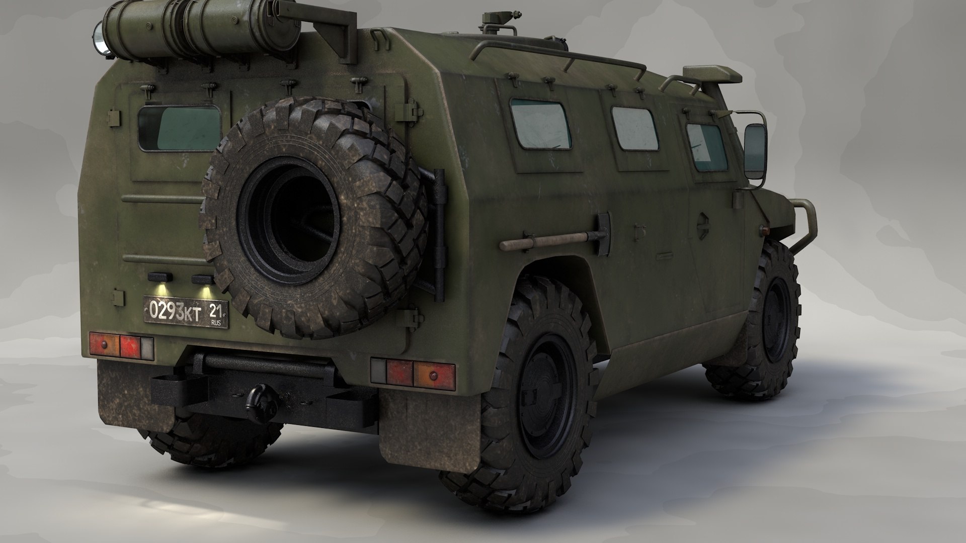 3D Model Russian Vehicle Gaz Tigr - TurboSquid 1535791