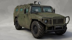 3D model russian vehicle gaz tigr