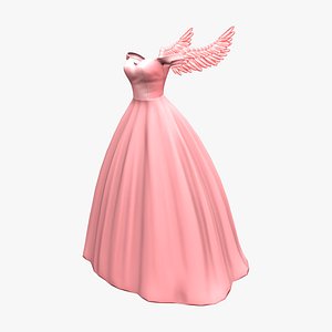 Princess Ball Gown Dress With Wings model