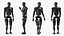3D model Humanoid Robot Rigged for Cinema 4D