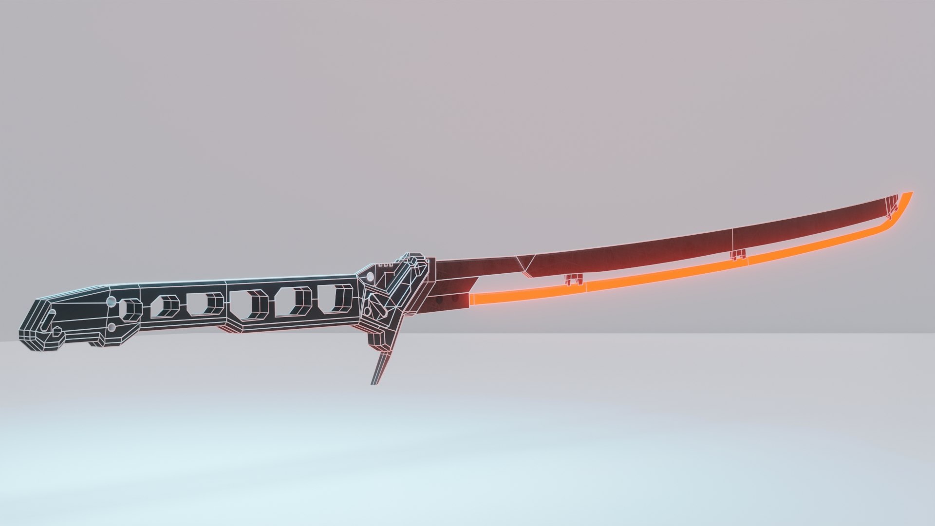 Free Katana Cyberpunk 3D Model TurboSquid 1662962