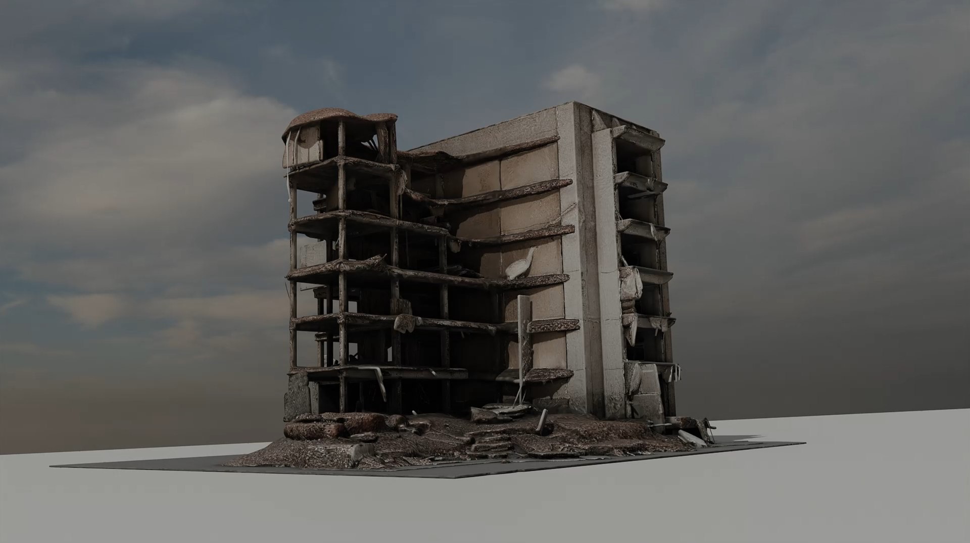 Destroyed Building Pack 3D Model - TurboSquid 2559609