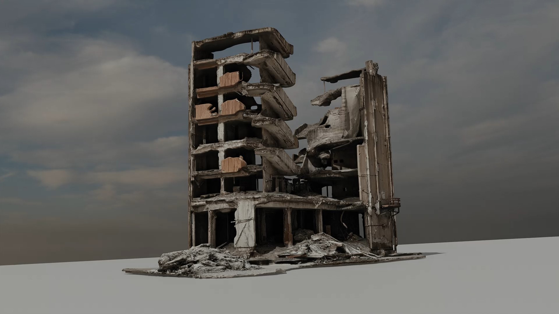 Destroyed Building Pack 3D Model - TurboSquid 2559609