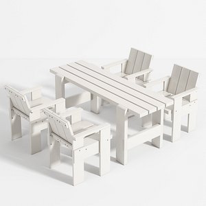 Hay garden table and chair