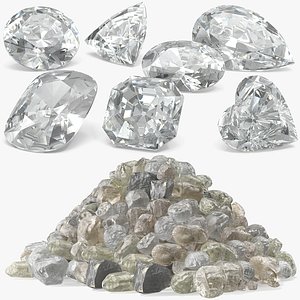 Uncut and Polished Diamonds Collection