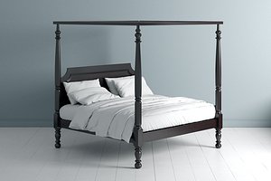 3D model bed traditional