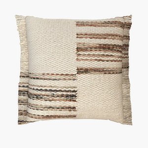 Loloi Magnolia Home Pillow Natural Multi Meadow Blu 3D model