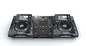 3d model of pioneer djm t1