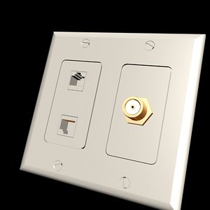 3d model plate rf stud cat5