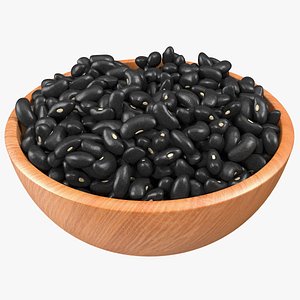 Black Turtle Beans on a Plate