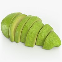 Peeled Avocado Portion Pieces