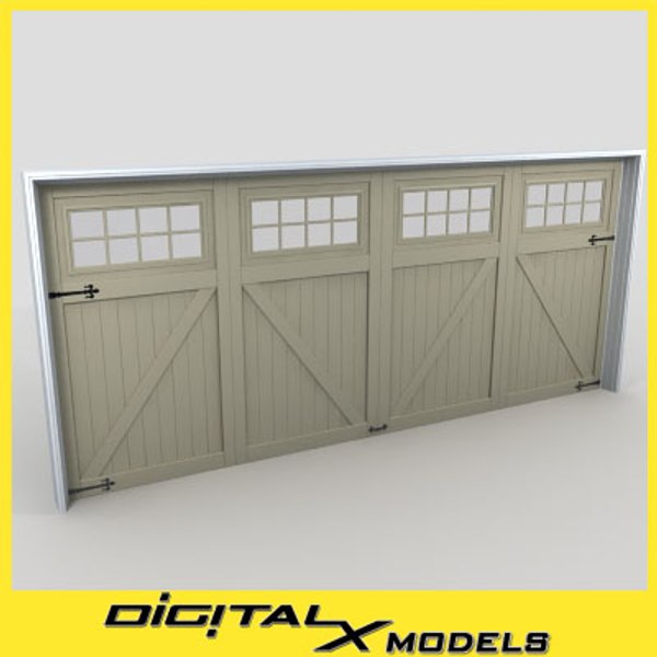 3d model residential garage door 17