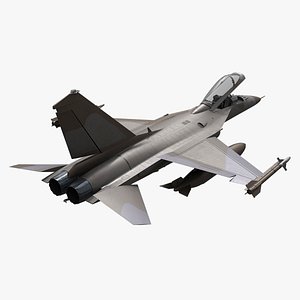 Combat Interceptor Fighter Jet Rigged for Cinema 4D 3D