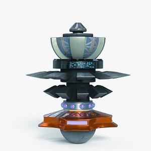 Sci-Fi Mechanical Robot Machine Rigged 3D Model for Animation  Games 3D