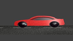 Red Car 3D model