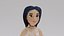 Cartoon girl character