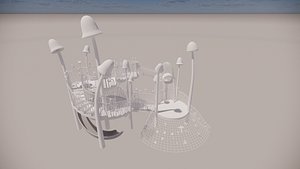 3D water Park slides model