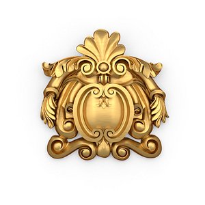 3D model carved classic decorative ornament cnc 3d printing stl 07