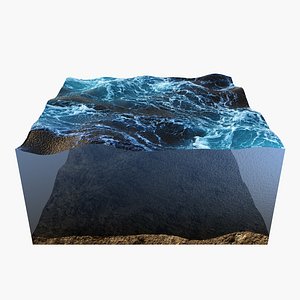 ocean sea landscape 3D model