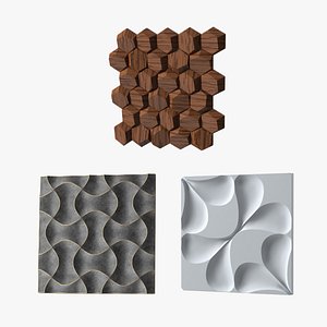 3D model Wall Panels Collection